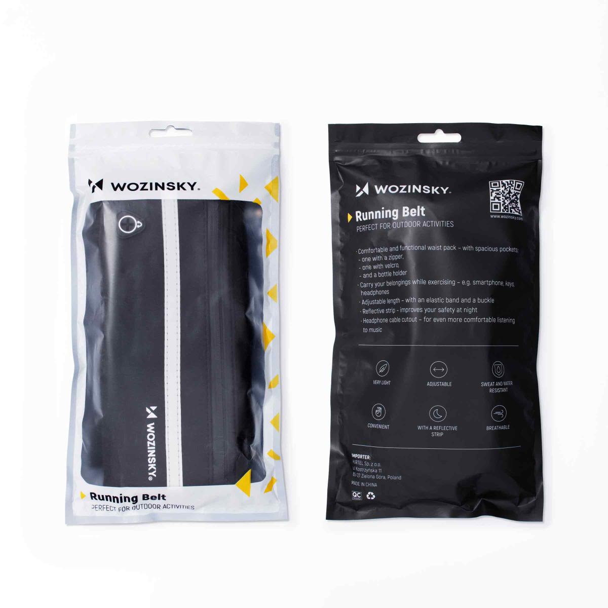 Wozinsky Wozinsky expanderbart löparbälte/Waistband - Svart