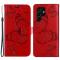OEM Butterfly Imprinted Fodral Galaxy S22 Plus - Röd