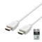 UTGATT1 Deltaco Ultra High Speed HDMI-kabel, 2m - Vit