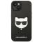 KARL LAGERFELD Karl Lagerfeld iPhone 14 Plus Skal Saffiano Choupette Head Patch - Svart