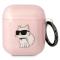 KARL LAGERFELD KARL LAGERFELD AirPods 1/2 Skal Ikonik Choupette - Rosa