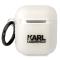KARL LAGERFELD KARL LAGERFELD AirPods 1/2 Skal Karl`s Head - Clear