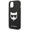 KARL LAGERFELD Karl Lagerfeld iPhone 14 Plus Skal Saffiano Choupette Head Patch - Svart