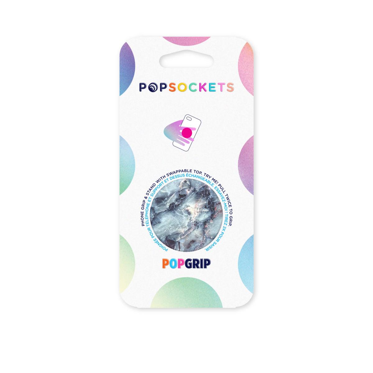 PopSockets POPSOCKETS Blue Marble Avtagbart Grip med Ställfunktion