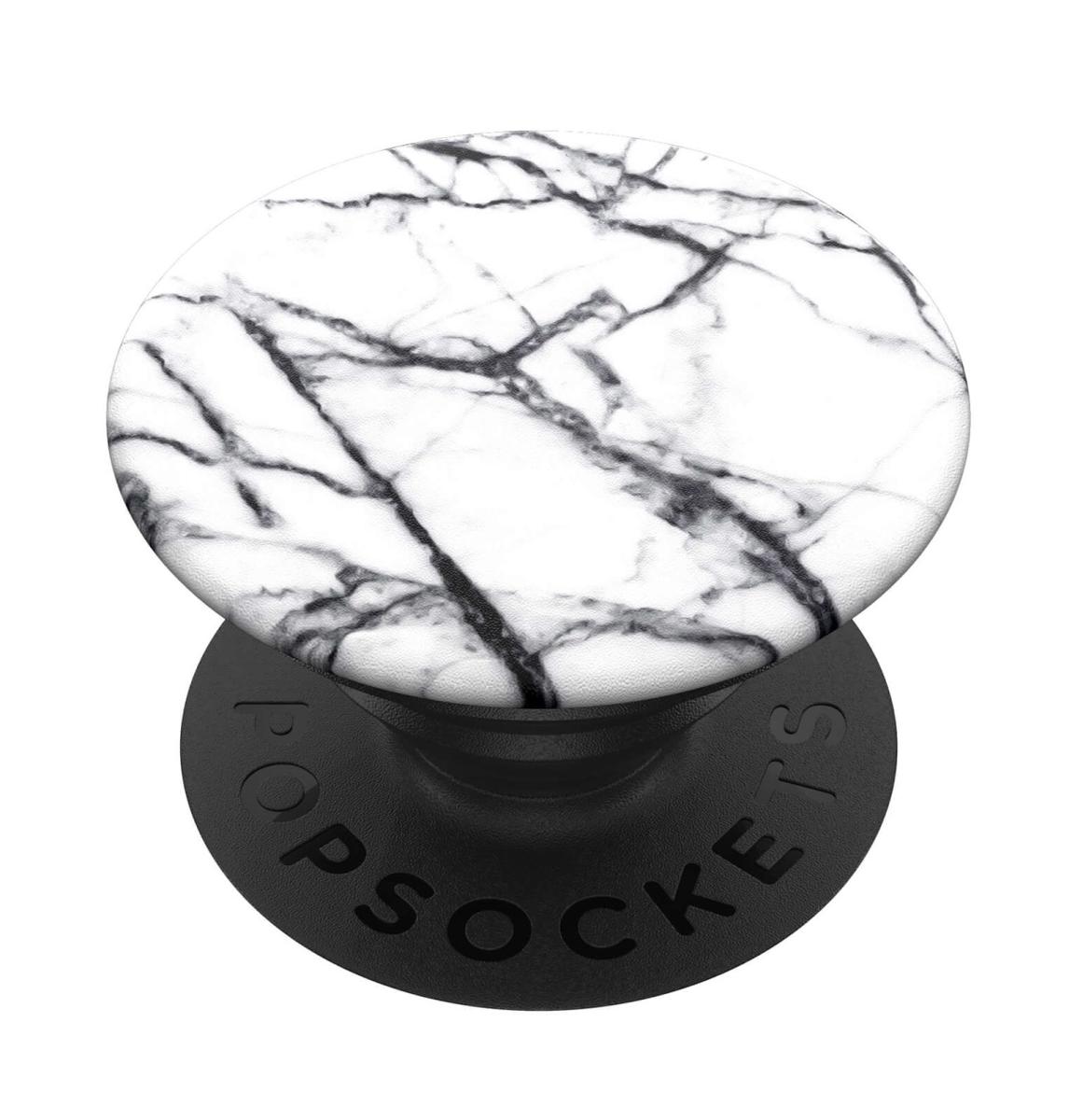 PopSockets POPSOCKETS Dove White Marble Avtagbart Grip med Ställfunktion