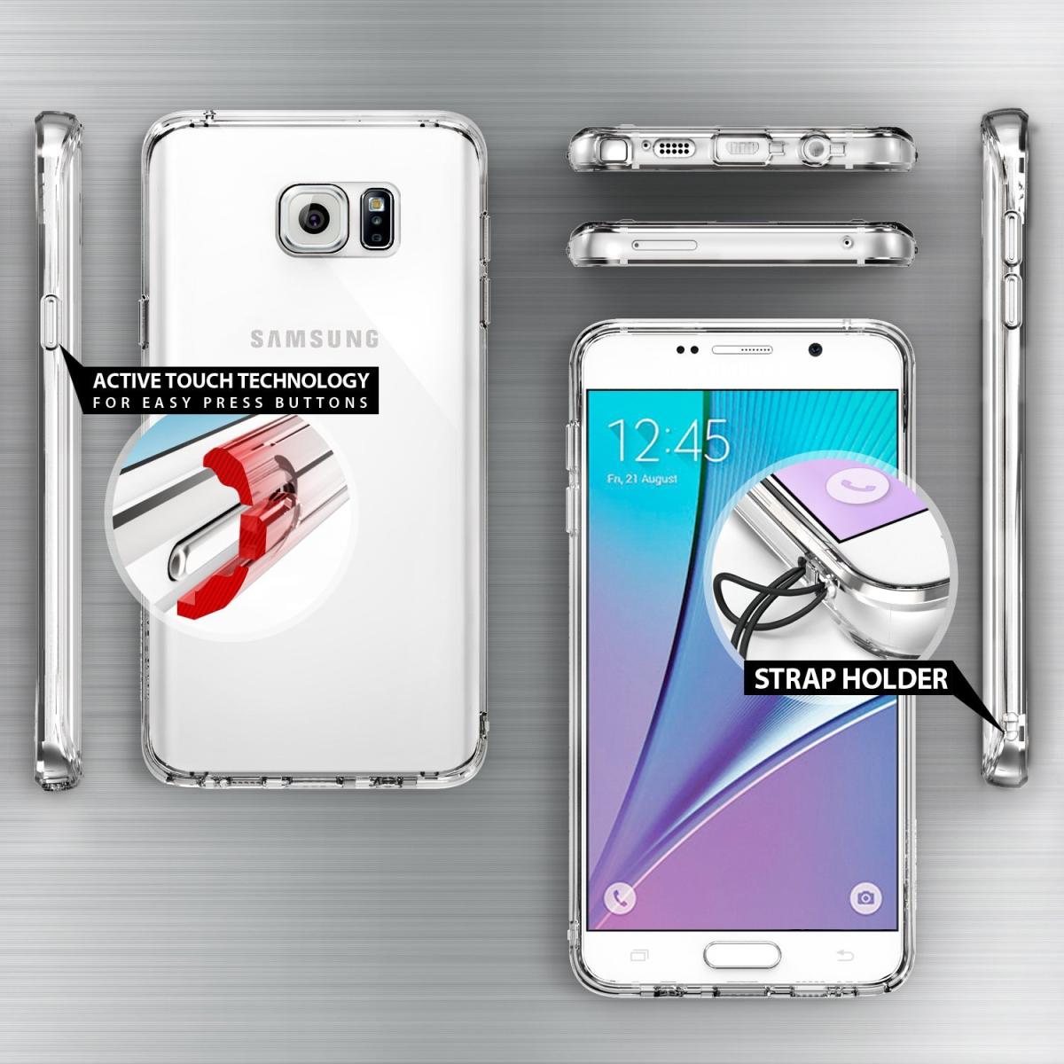 Rearth Ringke Fusion Shock Absorption Skal till Samsung Galaxy Note 5 - Crystal View