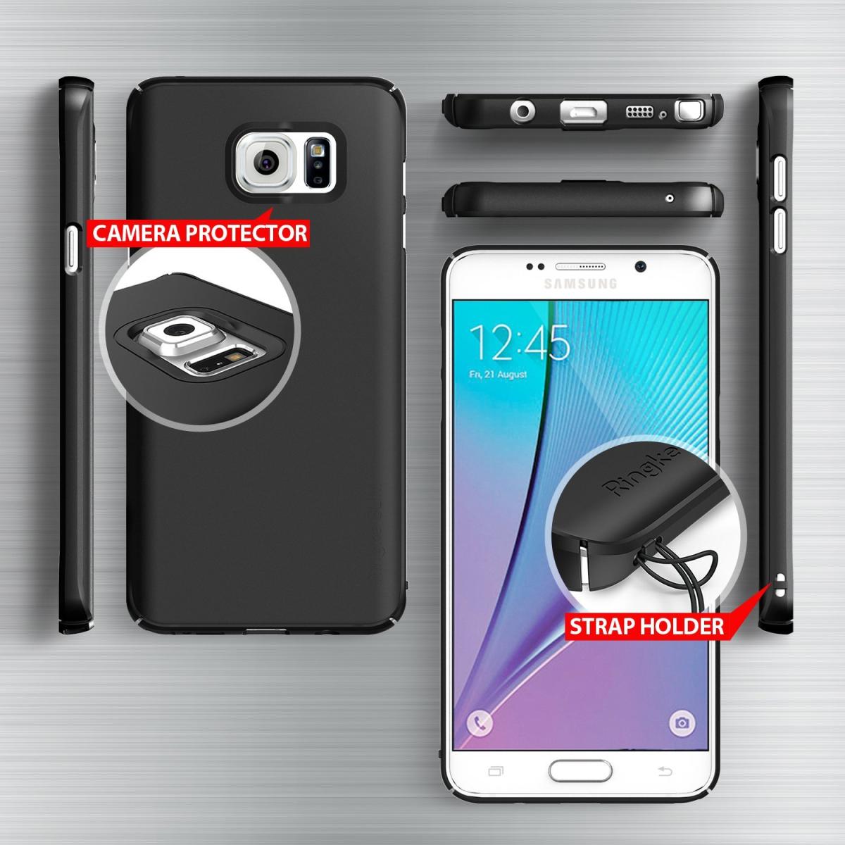 Rearth Ringke Slim Skal till Samsung Galaxy Note 5 - Svart