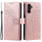 OEM Galaxy A24 4G Plånboksfodral Imprinted Mandala Flower - Rosa Guld