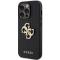 Guess Guess iPhone 15 Mobilskal Perforated Glitter Logo - Svart