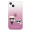 KARL LAGERFELD Karl Lagerfeld Silicone Karl & Choupette Skal iPhone 13 / 13 Pro - Svart