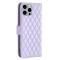 BINFEN COLOR BINFEN iPhone 14 Pro Plånboksfodral Rhombus - Lila