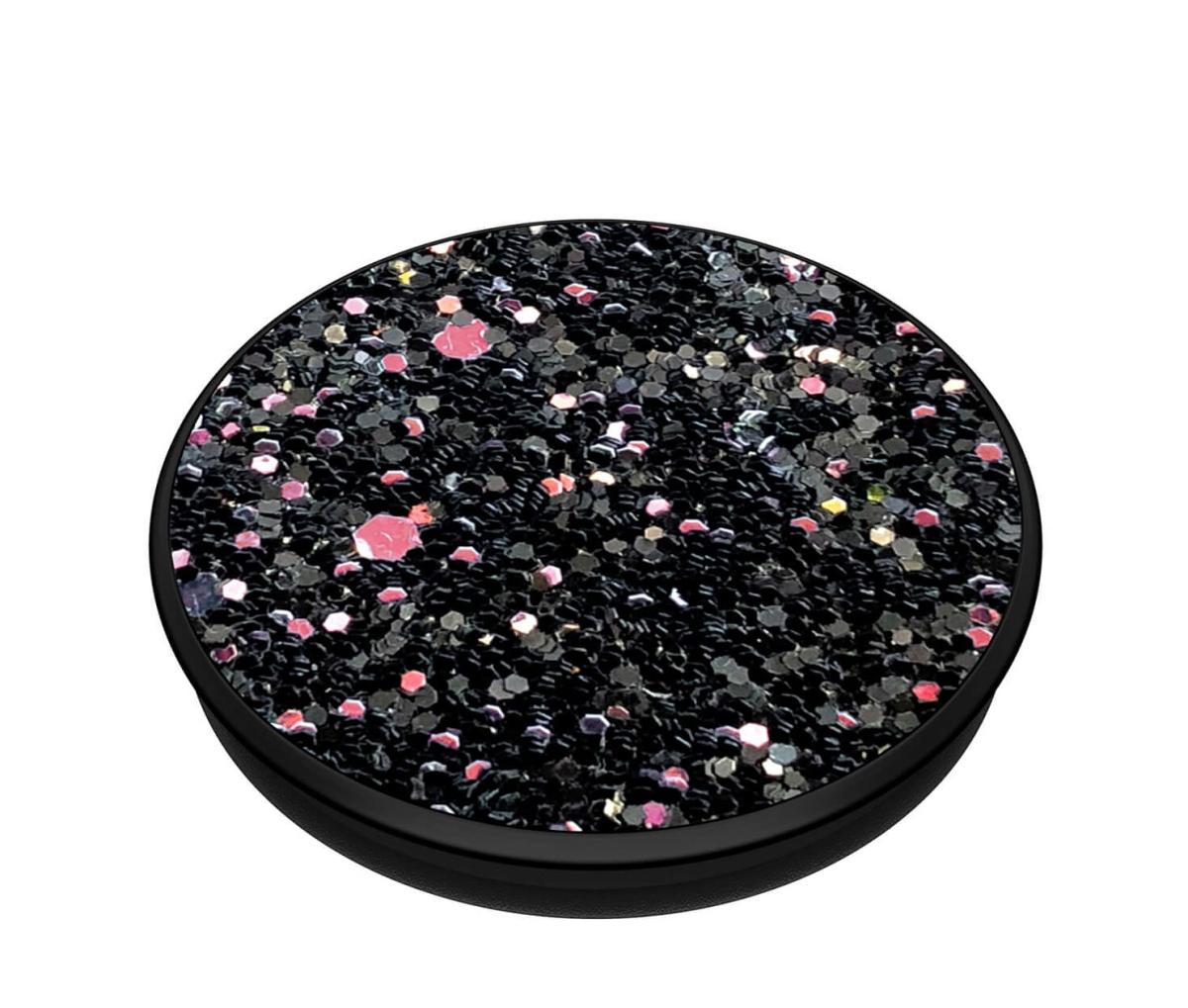 PopSockets POPSOCKETS Sparkle Black Avtagbart Grip med Ställfunktion Premium