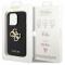 Guess Guess iPhone 15 Mobilskal Perforated Glitter Logo - Svart