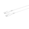 GEAR GEAR USB-C till USB-C kabel 2.0 1m Vit Rund kabel