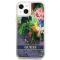 Guess Guess iPhone 13 mini Skal Flower Liquid Glitter - Blå