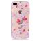 OEM TPU Mobilskal iPhone 7 Plus - Peach Flowers