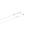 GEAR GEAR USB-C till USB-C kabel 2.0 1m Vit Rund kabel