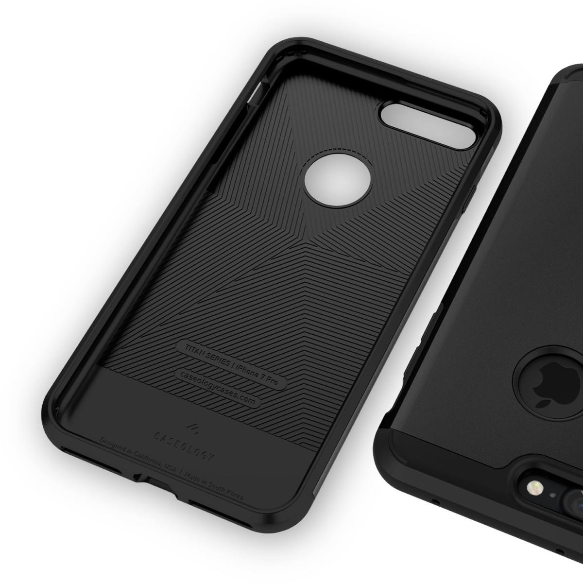 Caseology Caseology Titan Skal till iPhone 7 Plus - Jet Black