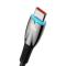 BASEUS Baseus USB-C till USB-A kabel 1M Glimmer Series - Svart