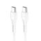 Hoco Hoco USB-C Till USB-C Kabel 60W 1m - Vit