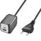 LogiLink Logilink Väggladdare 1xUSB-A + 1xUSB-C med fast kabel 1.5m GaN 30W