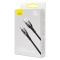 BASEUS Baseus USB-C till USB-A kabel 1M Glimmer Series - Svart