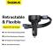 BASEUS Baseus Enjoyment USB-C Billaddare med USB-C/Lightning 60W kabel - Svart