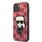 KARL LAGERFELD Karl Lagerfeld iPhone 13 mini Skal Monogram Ikonik Patch - Röd