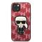KARL LAGERFELD Karl Lagerfeld iPhone 13 mini Skal Monogram Ikonik Patch - Röd