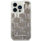 KARL LAGERFELD Karl Lagerfeld iPhone 14 Pro Max Skal Liquid Glitter Monogram - Silver