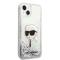 KARL LAGERFELD Karl Lagerfeld iPhone 14 Plus Skal Glitter Karl Head - Silver