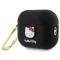Hello Kitty Hello Kitty AirPods Pro 2 (2022/2023) Skal Silikon 3D Kitty Head - Svart