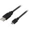 UTGATT1 DELTACO Micro USB kabel 1 m Svart