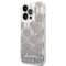 KARL LAGERFELD Karl Lagerfeld iPhone 14 Pro Max Skal Liquid Glitter Monogram - Silver