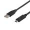 UTGATT1 DELTACO USB 2.0 kabel USB-A till USB-C hane 1m svart
