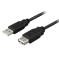 UTGATT1 Deltaco Typ-A Till Typ-A 5m - Svart