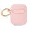 Guess Guess Silicone Vintage Script Skal AirPods - Rosa