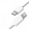 SiGN SiGN USB-C till USB-C Kabel 60W 2m - Vit