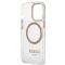 Guess Guess iPhone 13 Pro Max Skal Magsafe Metal Outline - Guld
