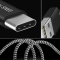 SiGN SiGN Skin USB-C till USB-A kabel 2.1A 3m - Svart/Vit