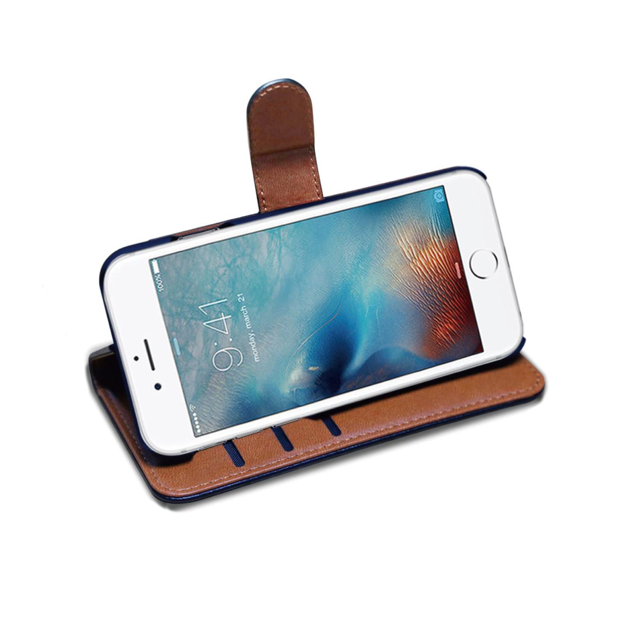 Celly Celly Plånboksfodral till iPhone 7/8/SE 2020 - Svart/Beige