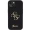 Guess Guess Mobilskal till iPhone 15 Glitter Script Big - Svart