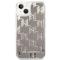 KARL LAGERFELD Karl Lagerfeld iPhone 14 Plus Skal Liquid Glitter Monogram - Silver