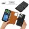 OEM iPhone 15 Plus Plånboksfodral 2-in-1 Detachable - Svart