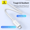 BASEUS Baseus USB-C till USB-C kabel 240W PD 8K 60Hz 1m - Vit
