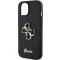 Guess Guess Mobilskal till iPhone 15 Glitter Script Big - Svart