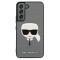 KARL LAGERFELD Karl Lagerfeld Saffiano Ikonik Karl`s Head Skal Galaxy S22 Plus - Silver