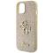 Guess Guess Mobilskal till iPhone 15 Glitter Script Big - Guld