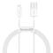 BASEUS Baseus USB-A till Lightning kabel 1m Superior - Vit