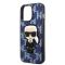 KARL LAGERFELD Karl Lagerfeld iPhone 13 Pro Skal Monogram Ikonik Patch - Blå